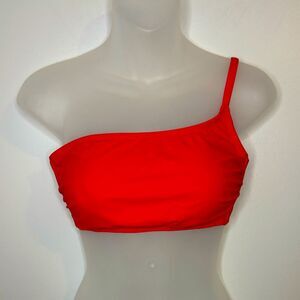 Xhilaration Red One Shoulder Bikini Top Size D/DD